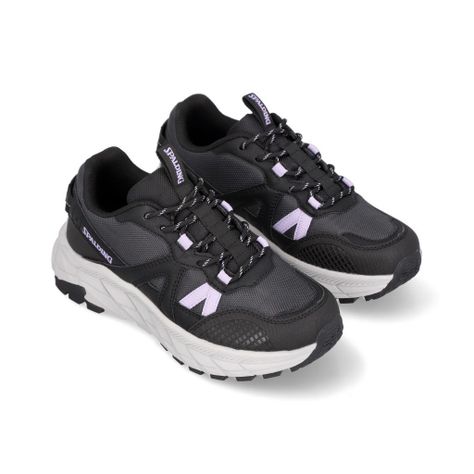 Zapatillas Outdoor Mujer Cliff Negro Gris Spalding-3