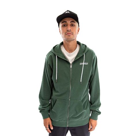 Polerón Full Zipper Hombre Spitfire Verde-0