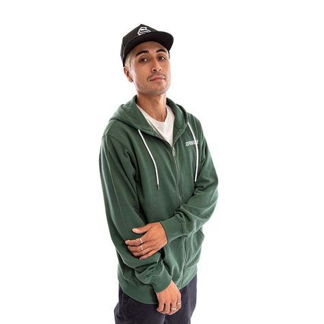 Polerón Full Zipper Hombre Spitfire Verde-2