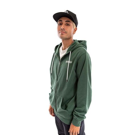 Polerón Full Zipper Hombre Spitfire Verde-4