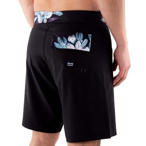 Traje De Baño Hombre Florida Negro Hang Loose-1