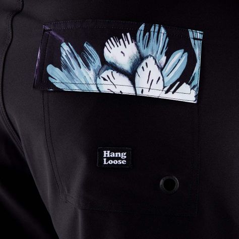 Traje De Baño Hombre Florida Negro Hang Loose-3