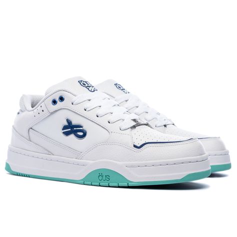Zapatillas Sousa Branco Azl Imperial  Hombre Ous Blanco Verde Azul-5