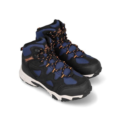 Zapatillas Outdoor Junior Camp Negro Azul-3