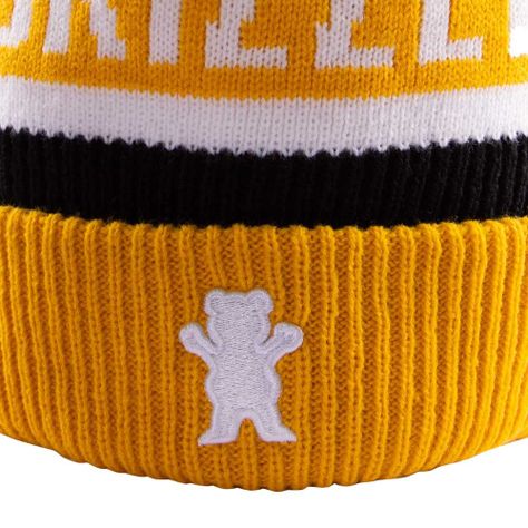 Gorro Beanie Training Season Pom Amarillo Grizzly-1
