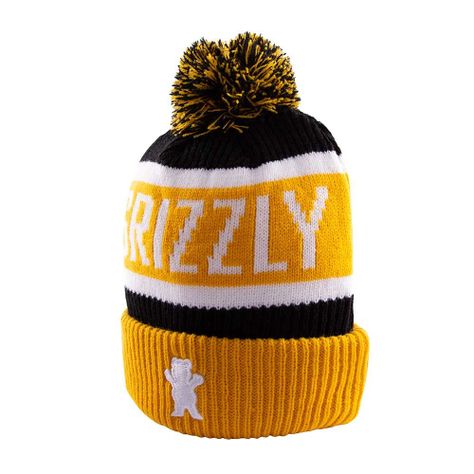 Gorro Beanie Training Season Pom Amarillo Grizzly-2