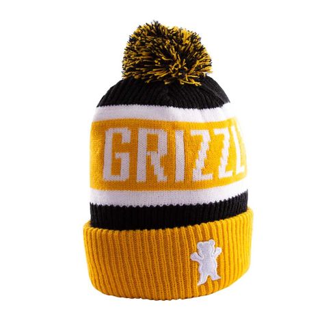 Gorro Beanie Training Season Pom Amarillo Grizzly-3