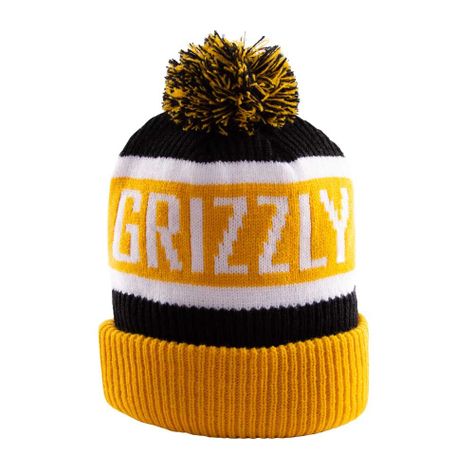 Gorro Beanie Training Season Pom Amarillo Grizzly-4