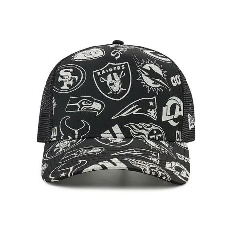 Jockey Gorro Trucker Escudos NFL Negro New Era-0