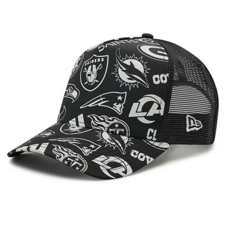 Jockey Gorro Trucker Escudos NFL Negro New Era-1