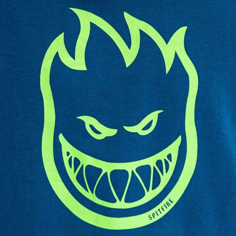 Polerón Hoodie Canguro Hombre Spitfire Azul-5
