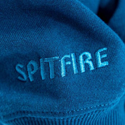 Polerón Hoodie Canguro Hombre Spitfire Azul-6