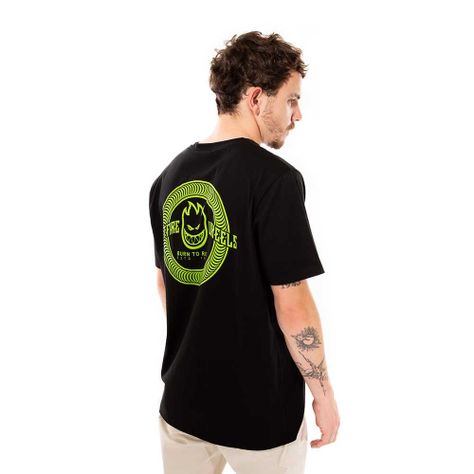 Polera Manga Corta Negro Spitfire-3