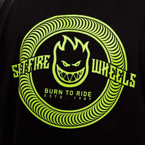 Polera Manga Corta Negro Spitfire-4
