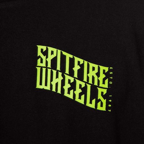 Polera Manga Corta Negro Spitfire-5