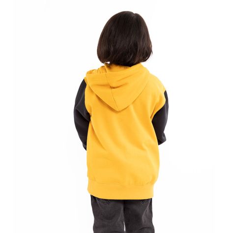 Polerón Hoodie Niño Spitfire Negro Amarillo-4