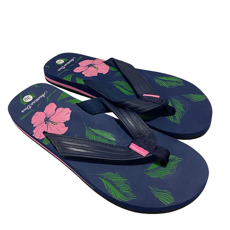 Sandalia Chala Havaiana Navy Mujer Floral-1