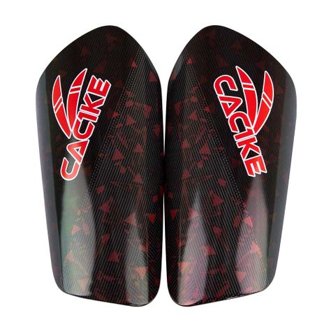 Canilleras De Futbol Cac1Ke Logo Negro-Rojo-0