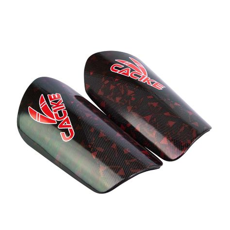 Canilleras De Futbol Cac1Ke Logo Negro-Rojo-3