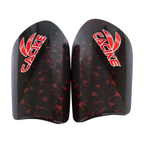 Canilleras De Futbol Cac1Ke Logo Negro-Rojo-4