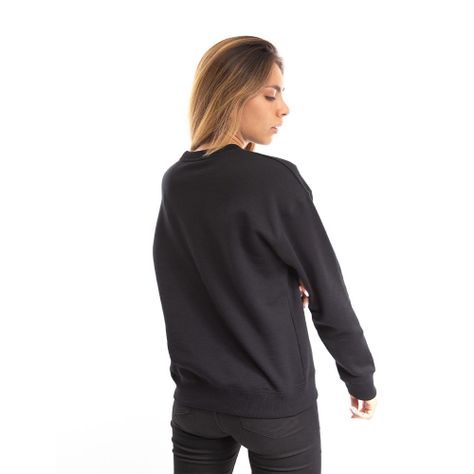 Polerón Cuello Redondo Mujer Spitfire Negro-4