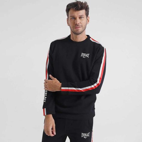 Polerón Hombre Everlast Negro Terry Jab-0