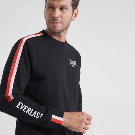 Polerón Hombre Everlast Negro Terry Jab-1