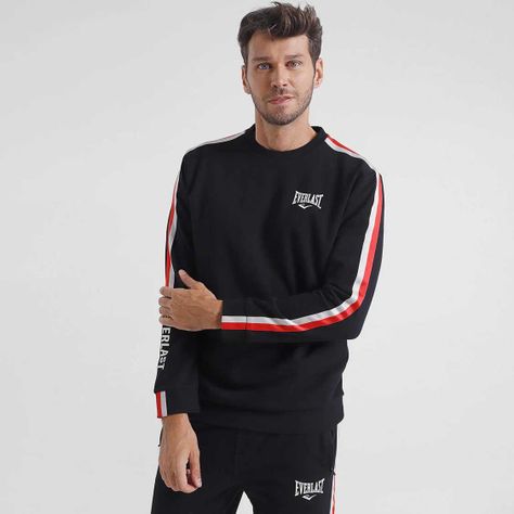 Polerón Hombre Everlast Negro Terry Jab-3