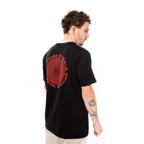 Polera Manga Corta Negro Vortex Spitfire-1