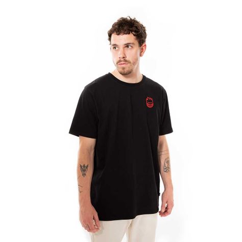 Polera Manga Corta Negro Vortex Spitfire-2