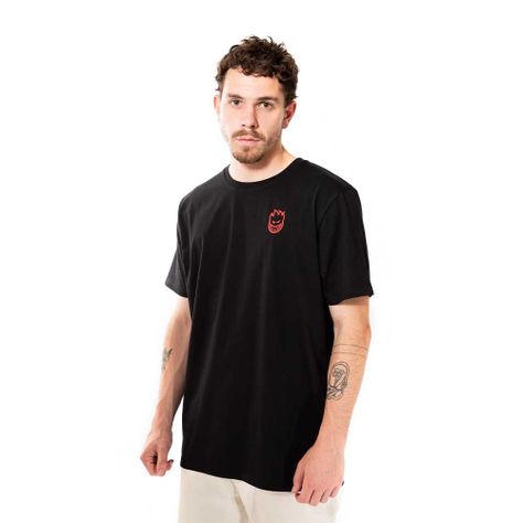 Polera Manga Corta Negro Vortex Spitfire-3