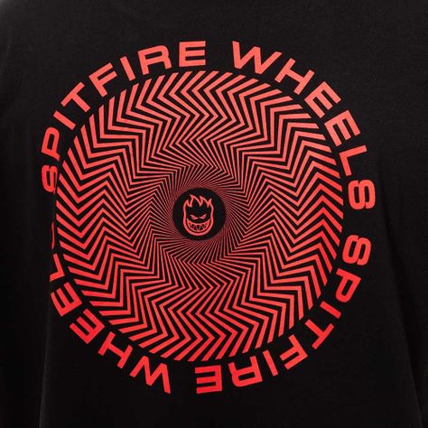 Polera Manga Corta Negro Vortex Spitfire-4