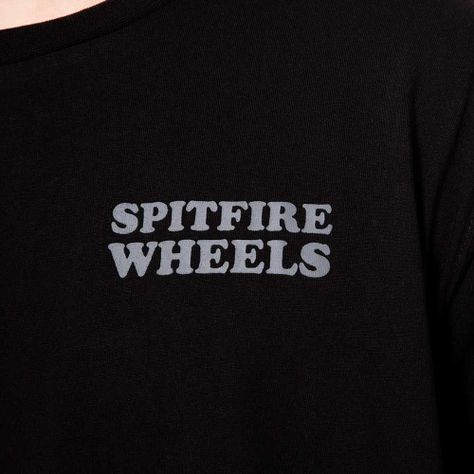 Polera Manga Corta Negro Wheels Spitfire-5