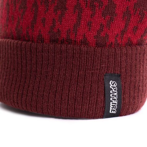 Gorro Beanie Lana Unisex Spitfire Burdeo-3