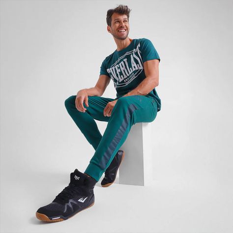 Jogger Hombre Everlast Verde Terry Clinch-3