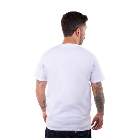 Polera Manga Corta Hombre Logolabel Blanco Hang Loose-2
