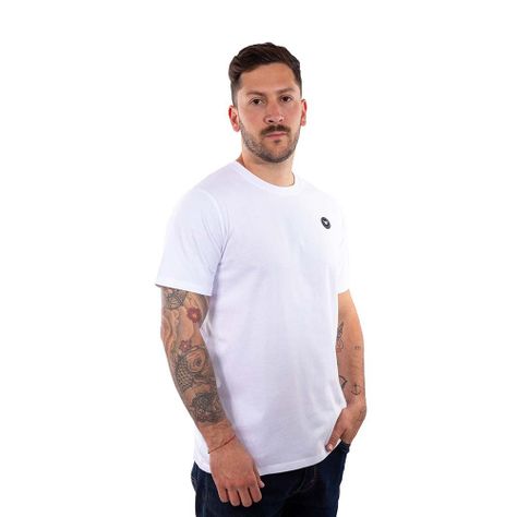 Polera Manga Corta Hombre Logolabel Blanco Hang Loose-3