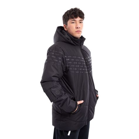 Parka Cac1ke Manga Larga Negro-1