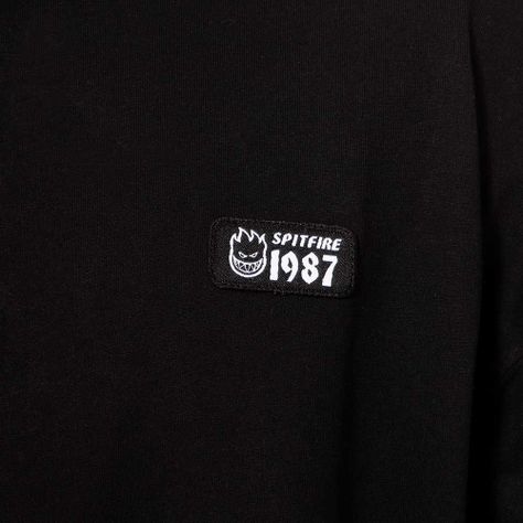 Polera Manga Corta Negro Genderless Spitfire-4