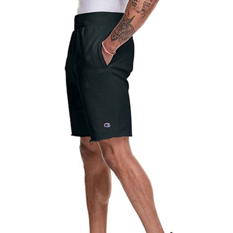 Short Hombre 7'' Negro Reverse Weave Cut Off Champion-1