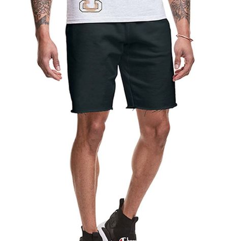 Short Hombre 7'' Negro Reverse Weave Cut Off Champion-3