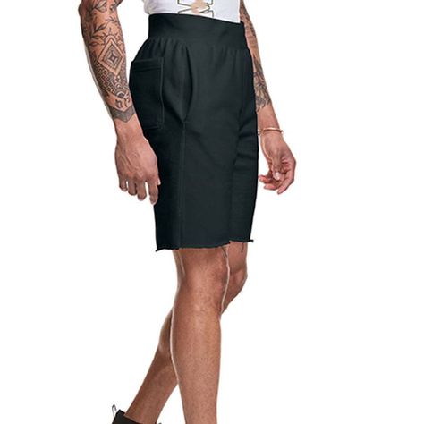 Short Hombre 7'' Negro Reverse Weave Cut Off Champion-4