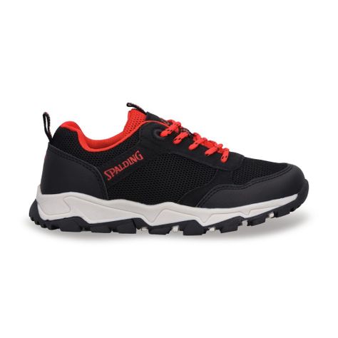 Zapatillas Outdoor Junior Kaya Negro Rojo Spalding-0