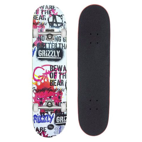 Tabla Skate Completa Beware Of The Bear 8.0'' Grizzly Griptape-0