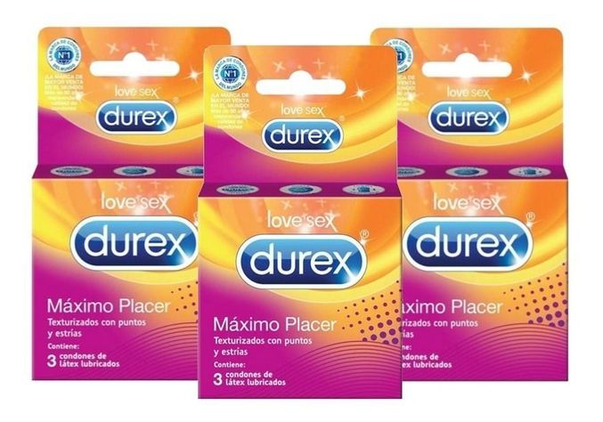 3 Condones Maximo Placer Durex 3 Un-0