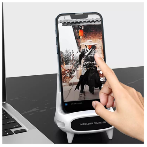 CARGADOR INALAMBRICO CON SOPORTE CELULAR MINI SILLA-1