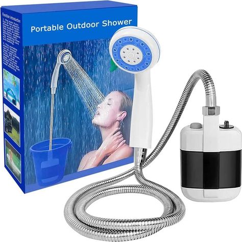 DUCHA PORTATIL PARA EXTERIOR CON BOMBA RECARGABLE-0