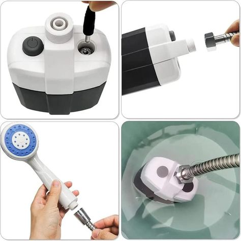 DUCHA PORTATIL PARA EXTERIOR CON BOMBA RECARGABLE-1