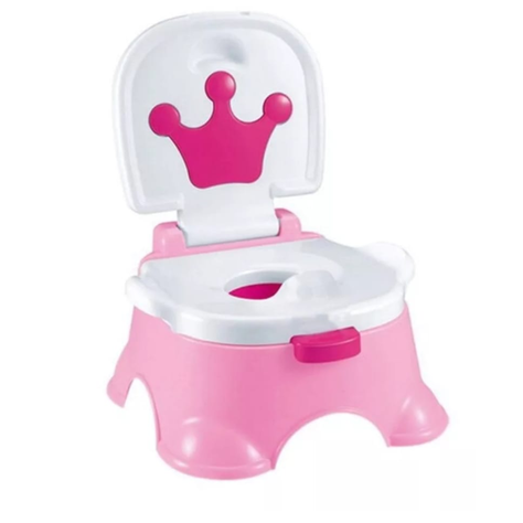 PELELA BACINICA PARA BEBE CORONA ROSA-0