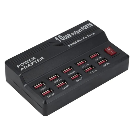 CARGADOR MULTIPUERTOS USB 10 ENTRADAS 3.5 A-1
